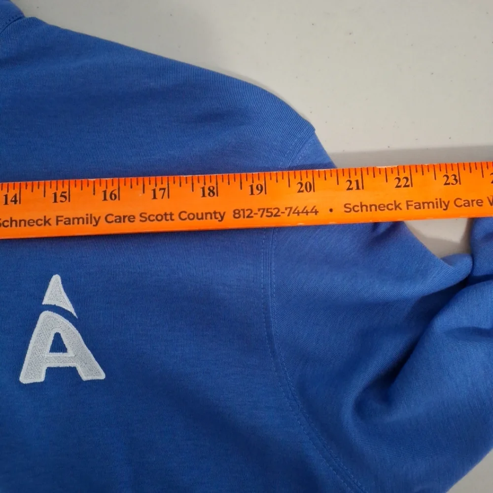 Johnnie-O Mens Large‎ Blue Quarter Zip Pullover Sweater